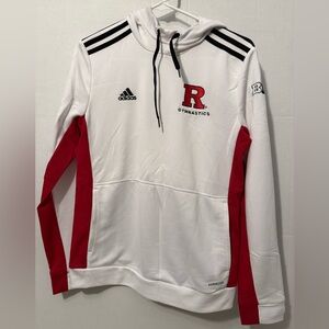 Adidas Rutgers Gymnastics White Hoodie